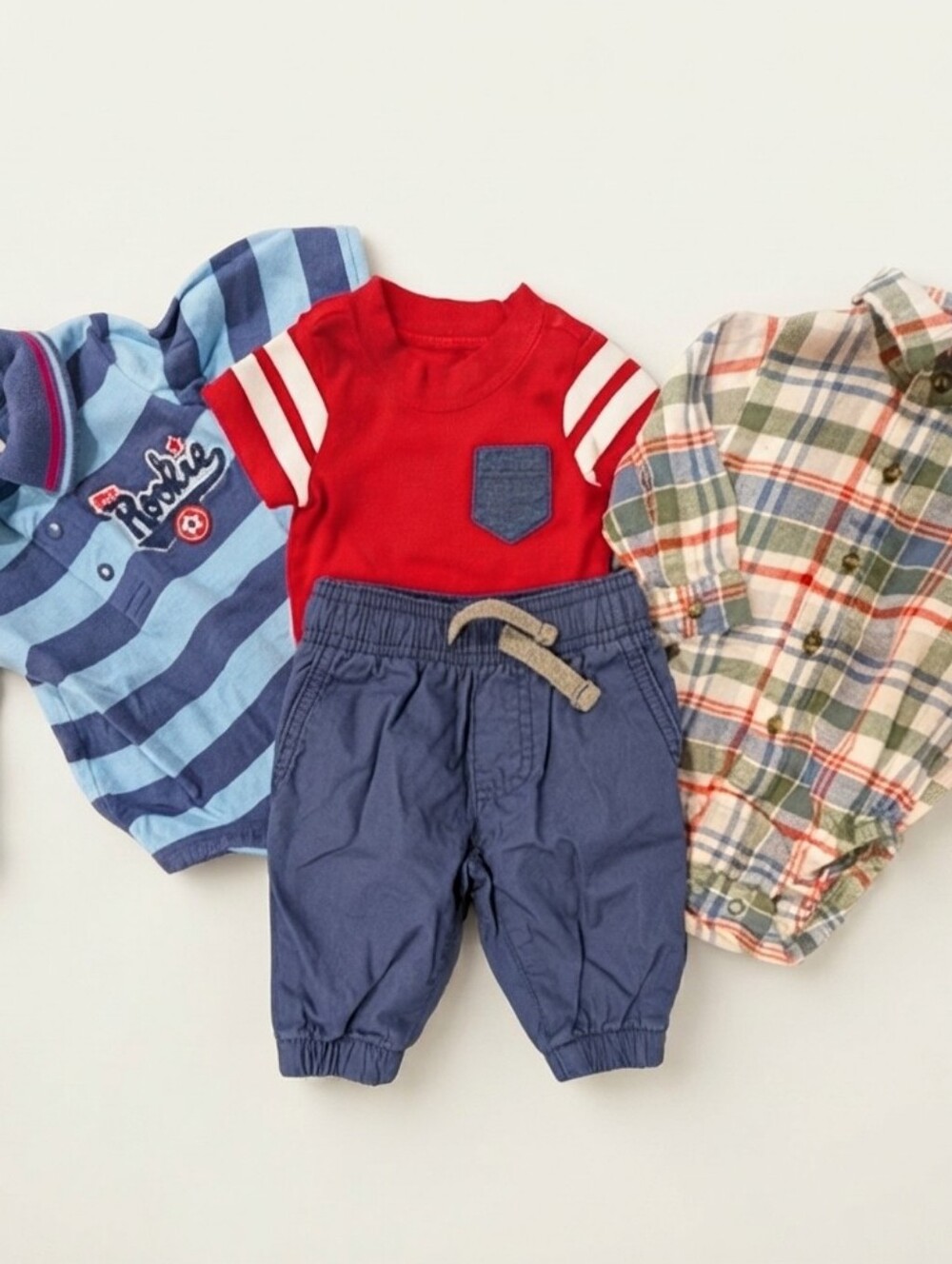 Red and Blue Baby Outfit Set